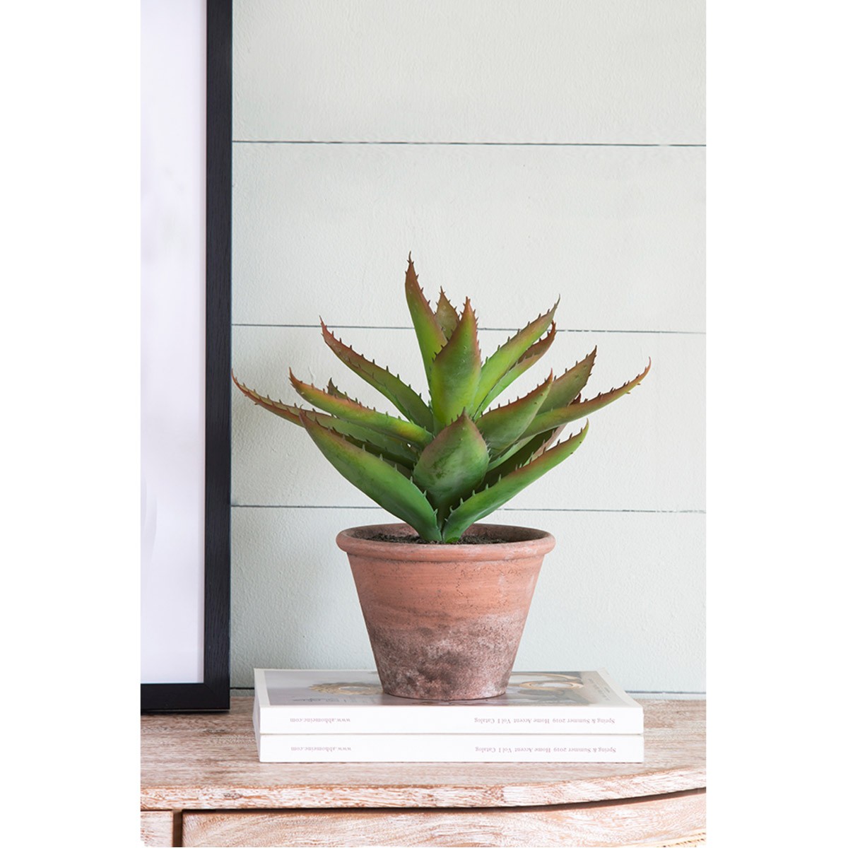 A&B Home F2638 Potted Plush Cactus Green Floral Décor