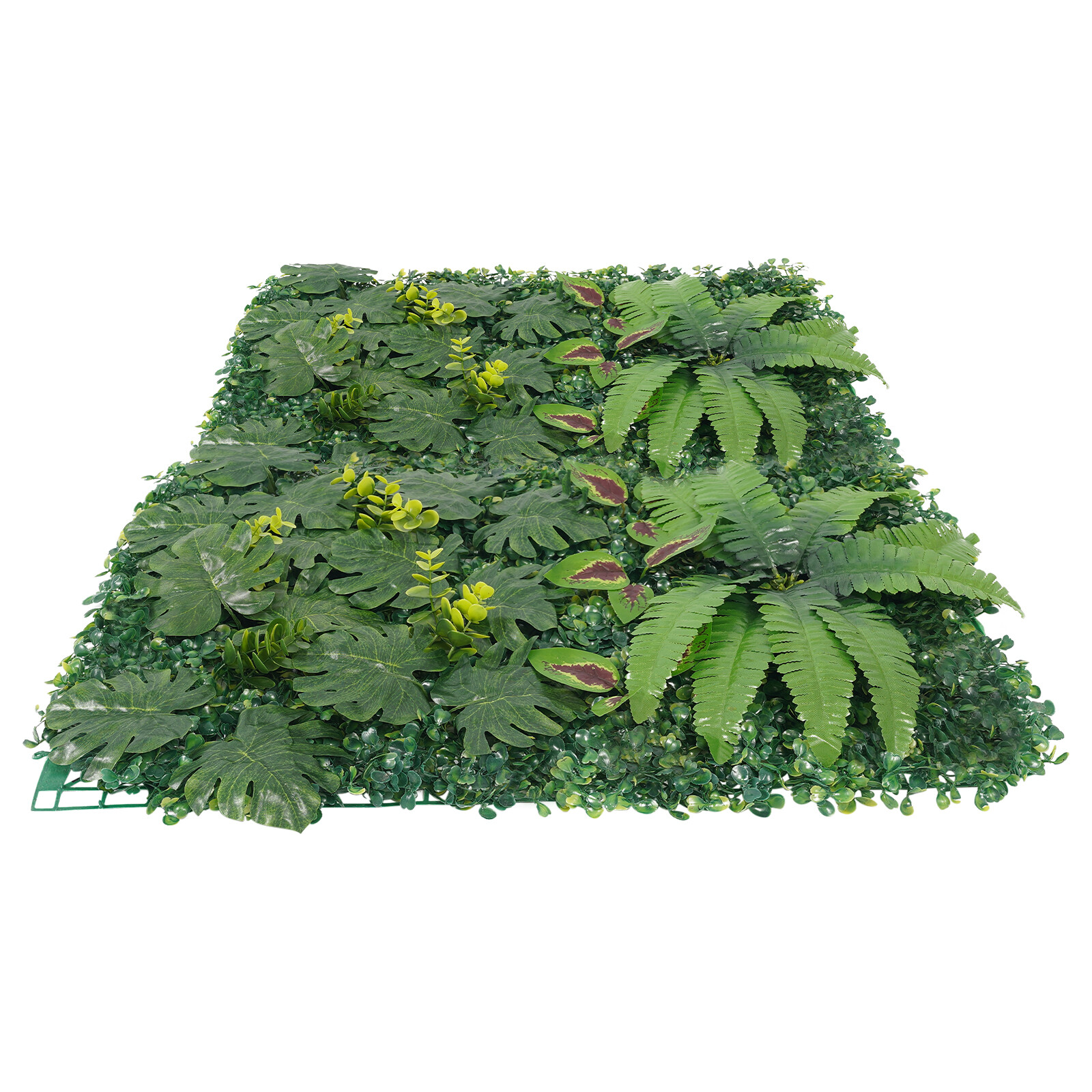 6pcs Artificial Plant Foliage Hedge Grass Mat Greenery Wall Fence Panel Green