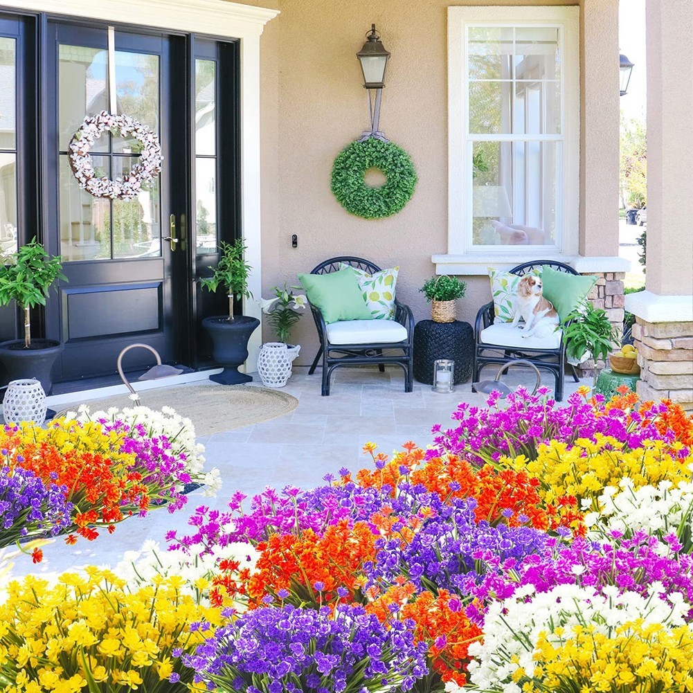 12 Artificial Flower Bundles for Stylish For Home and Event Decorations