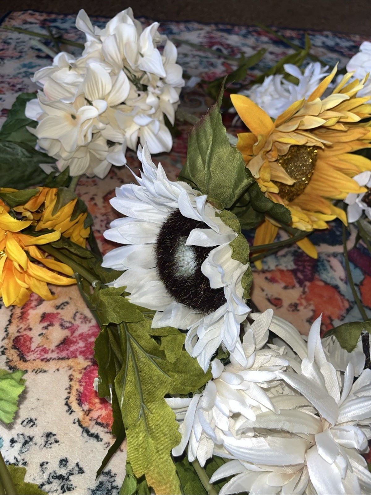 25 Stems Ashland Faux Sunflowers Etc artifical Crafters Fall NWT $230+msrp