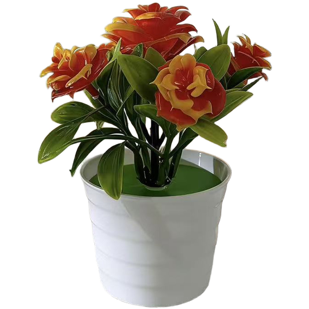 Compact Artificial Roses 14cm Tall with 12cm Width for Small Space Decor Needs