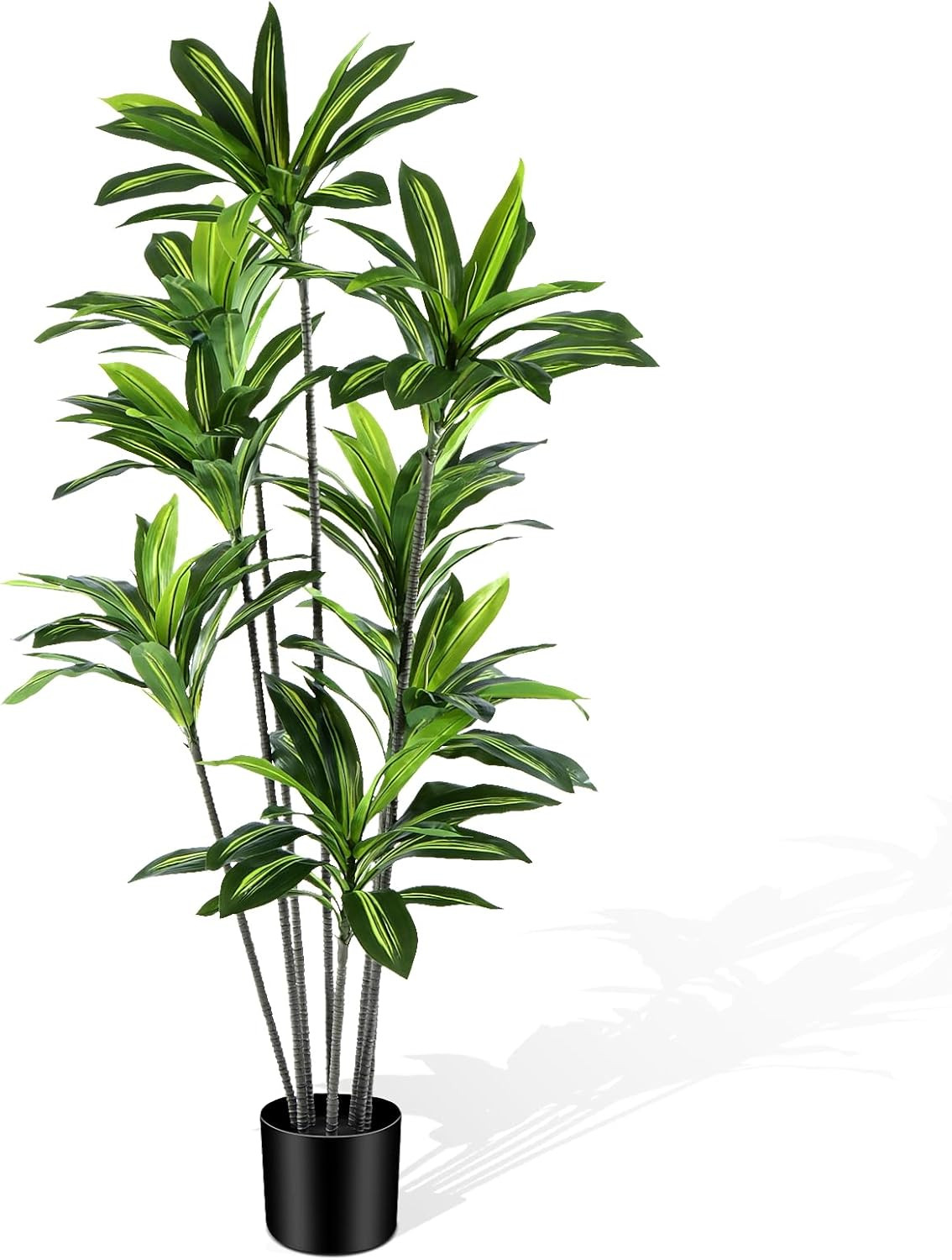 6FT Dracaena Artificial Plant – Lifelike Faux Tree for Home & Office Decor