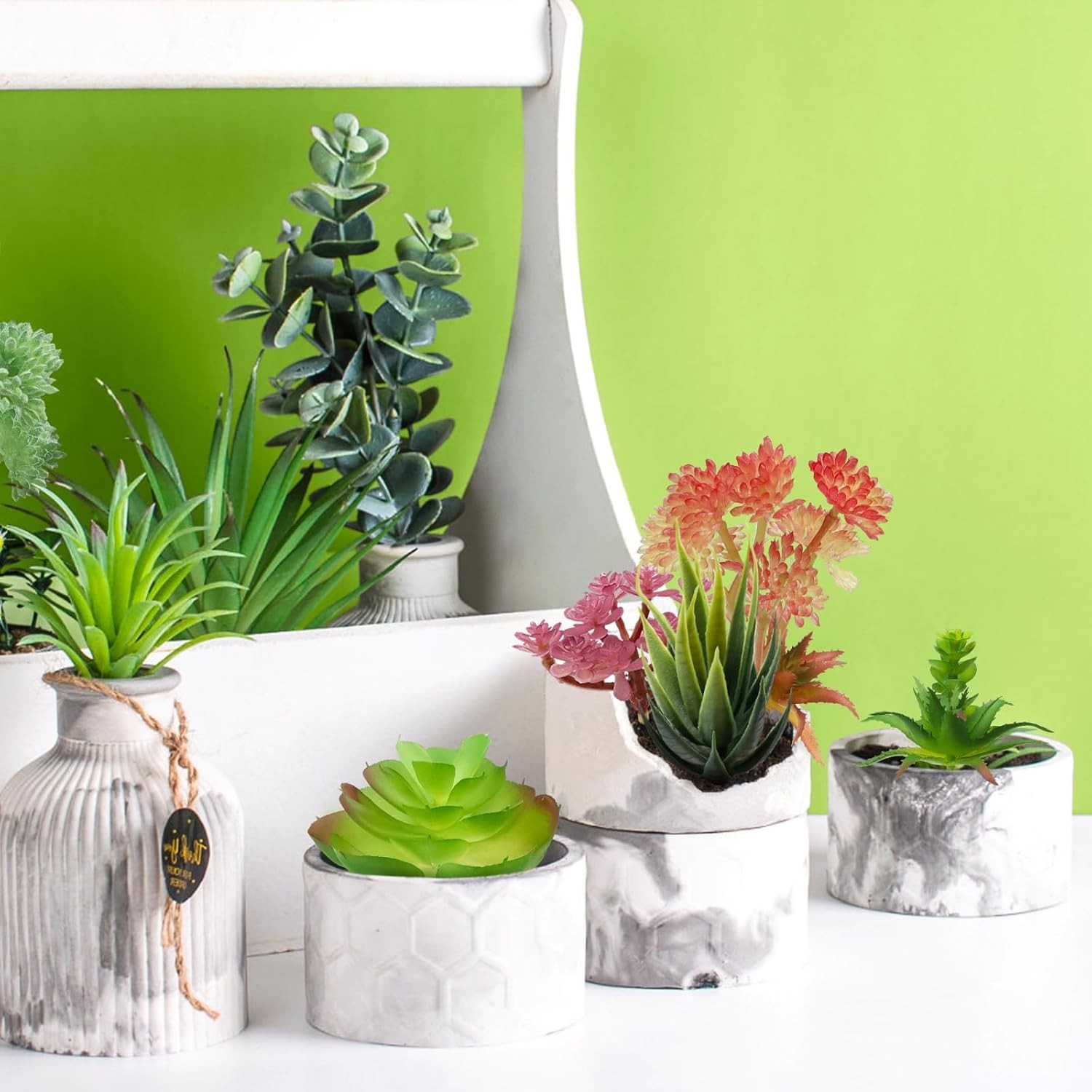 20/22 Pack Artificial Succulents Plants Unpotted Fake Succulents for Home Office