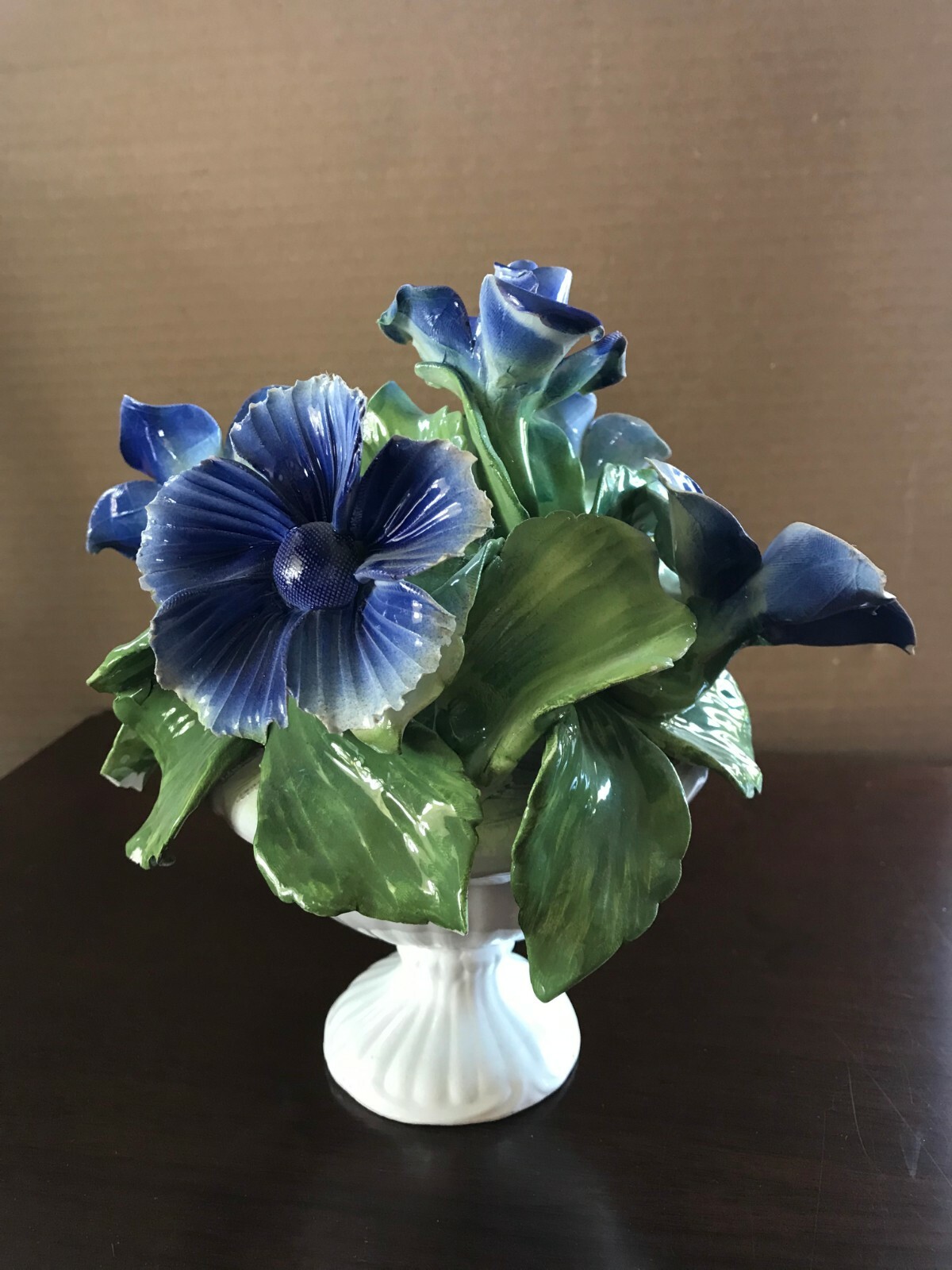 porcelain enamel floral centerpiece
