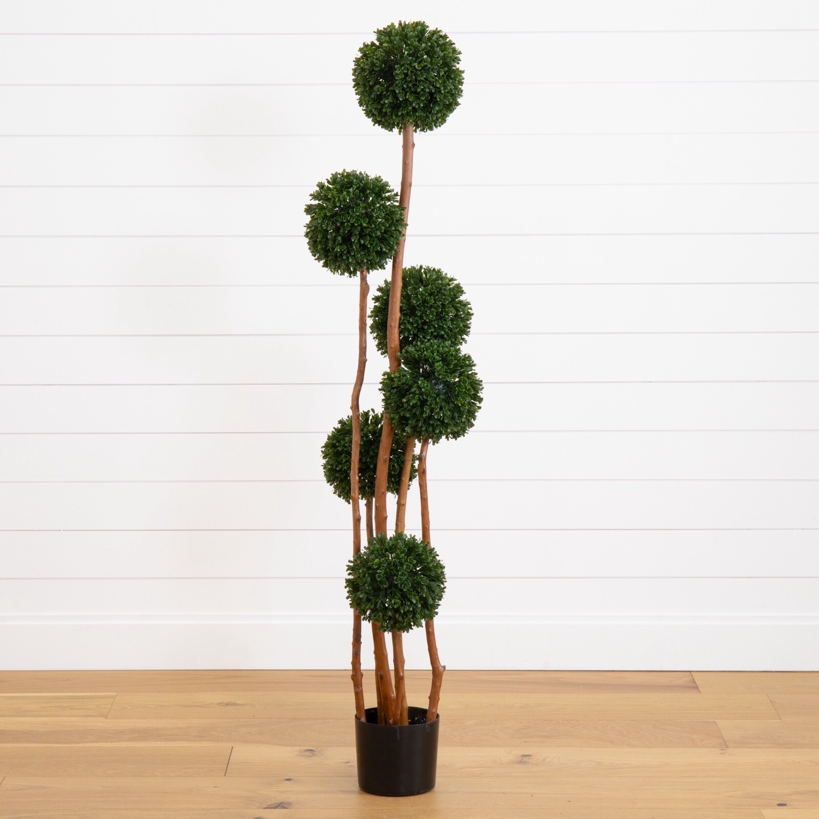 5’ Artificial Boxwood Topiary Tree w/520 Lvs UV (Indoor/Outdoor). Retail $257