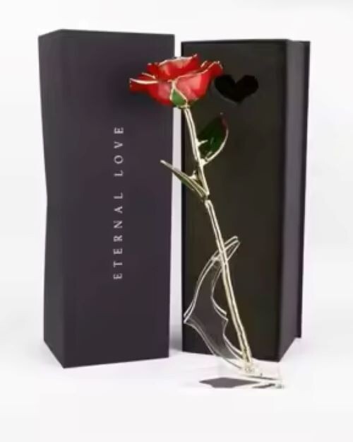 Mother’s Day Gift: 24K Gold-Dipped Real Eternal Rose – A Timeless Expression