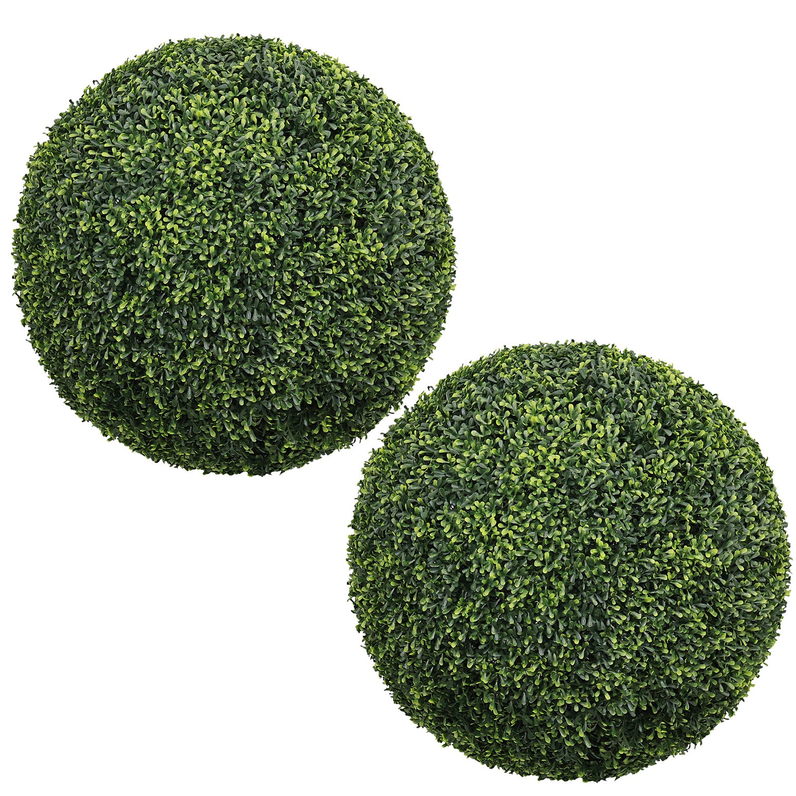 Artificial Boxwood Topiary Balls 22.4″ Outdoor Garden Decor, 2pc Set