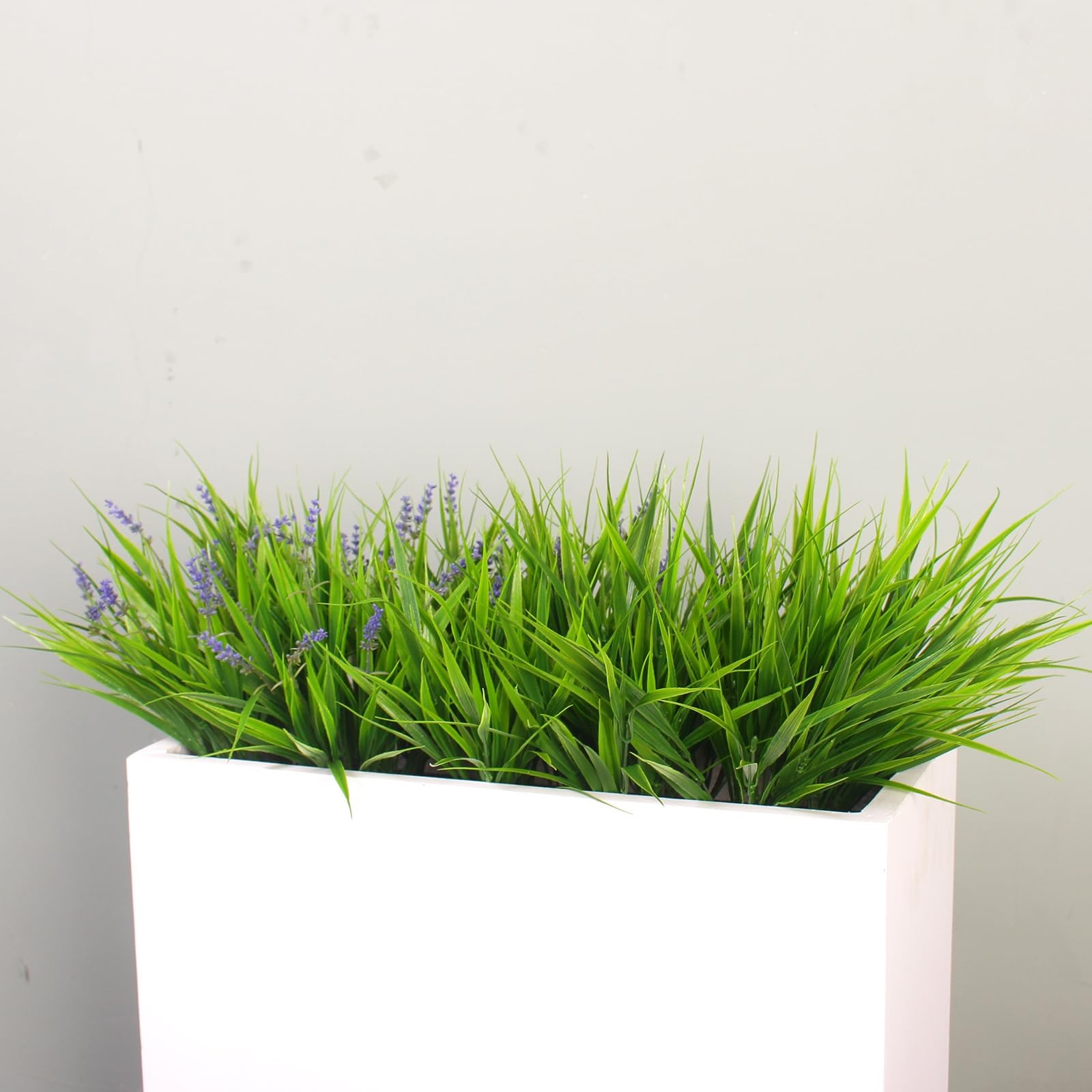 Best alyptus Artificial Flowers for Outdoors 24 Bundles Fake Monkey Grass Plants