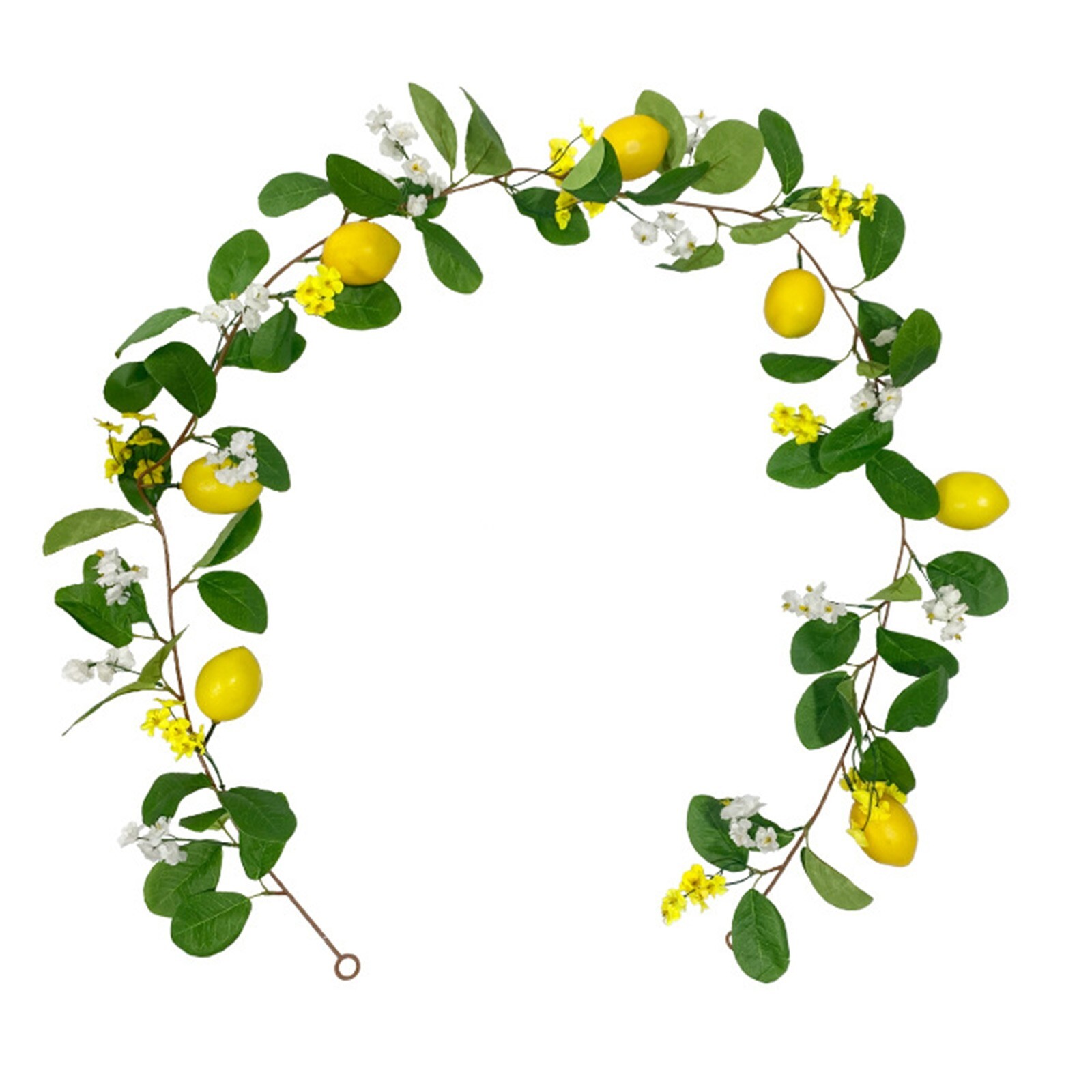 Artificial Lemon Garland Wreath for Front Door Wall Table Party Wedding Decor