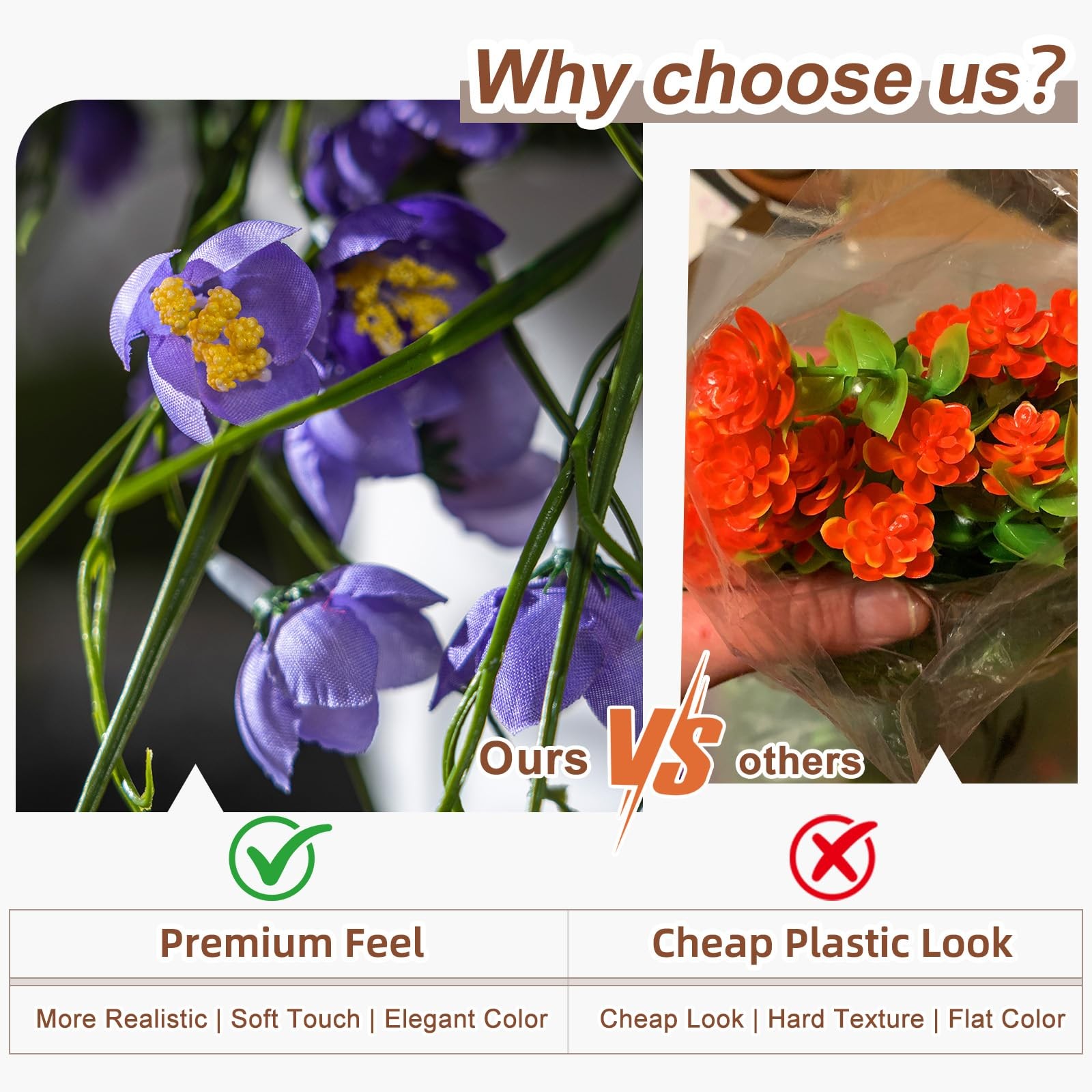 Artificial Flowers for Outdoor Indoor 10 Bundles Fake Daffodil Flowers Plant …