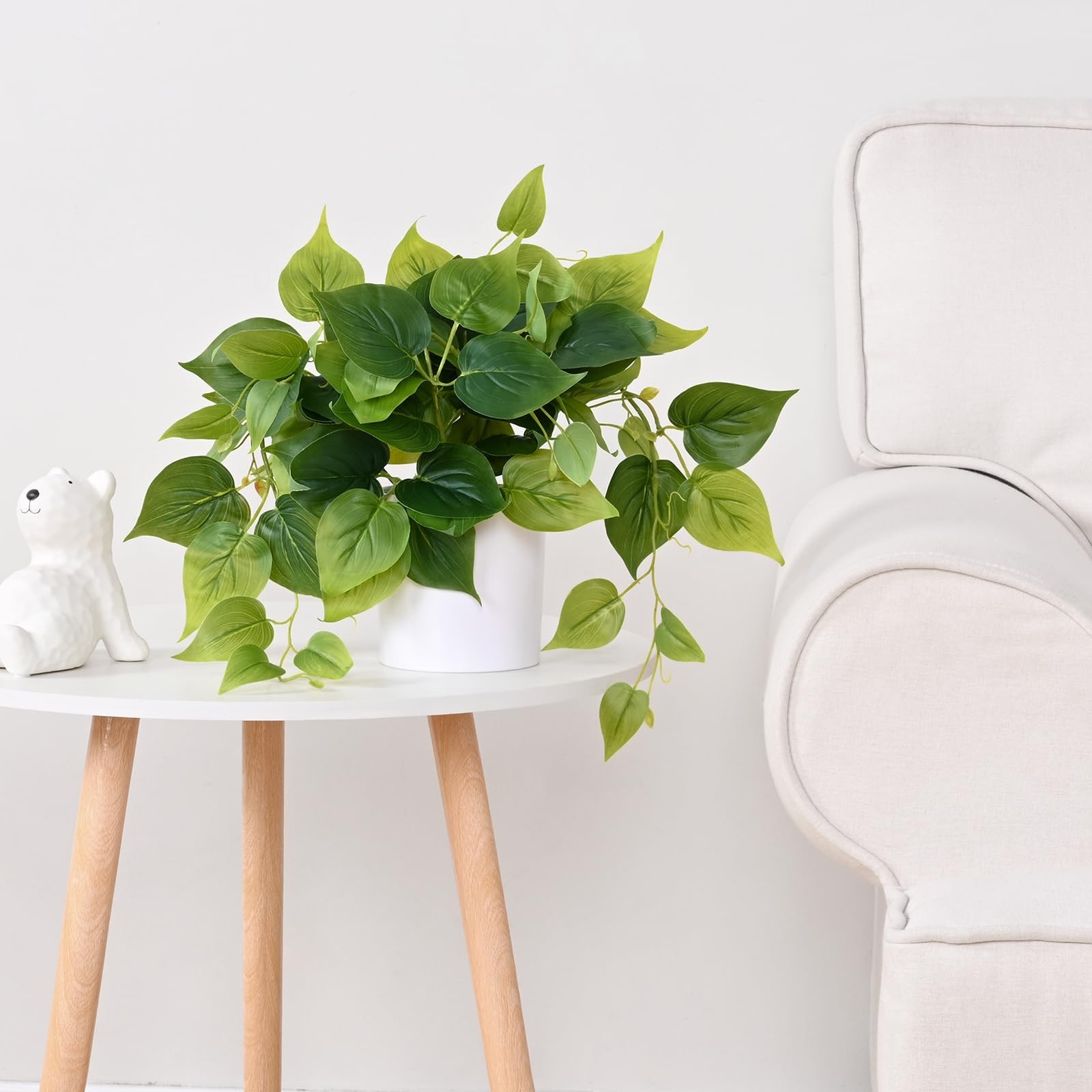 Faux Plants Indoor with Plastic Pots, Realistic Small Fake Plants, Fake Plant…