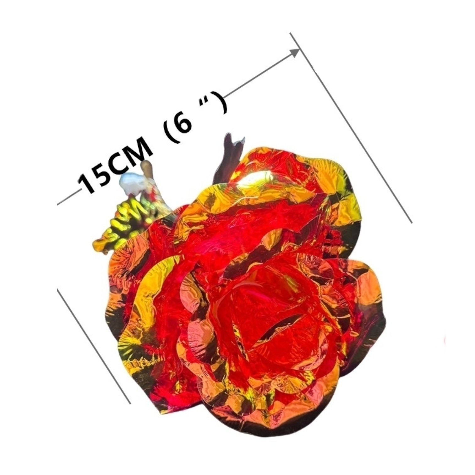 18 Inch Red Rose Jumbo Galaxy Rose Stem LED Light-Up Rose Valentine’s Day Gift