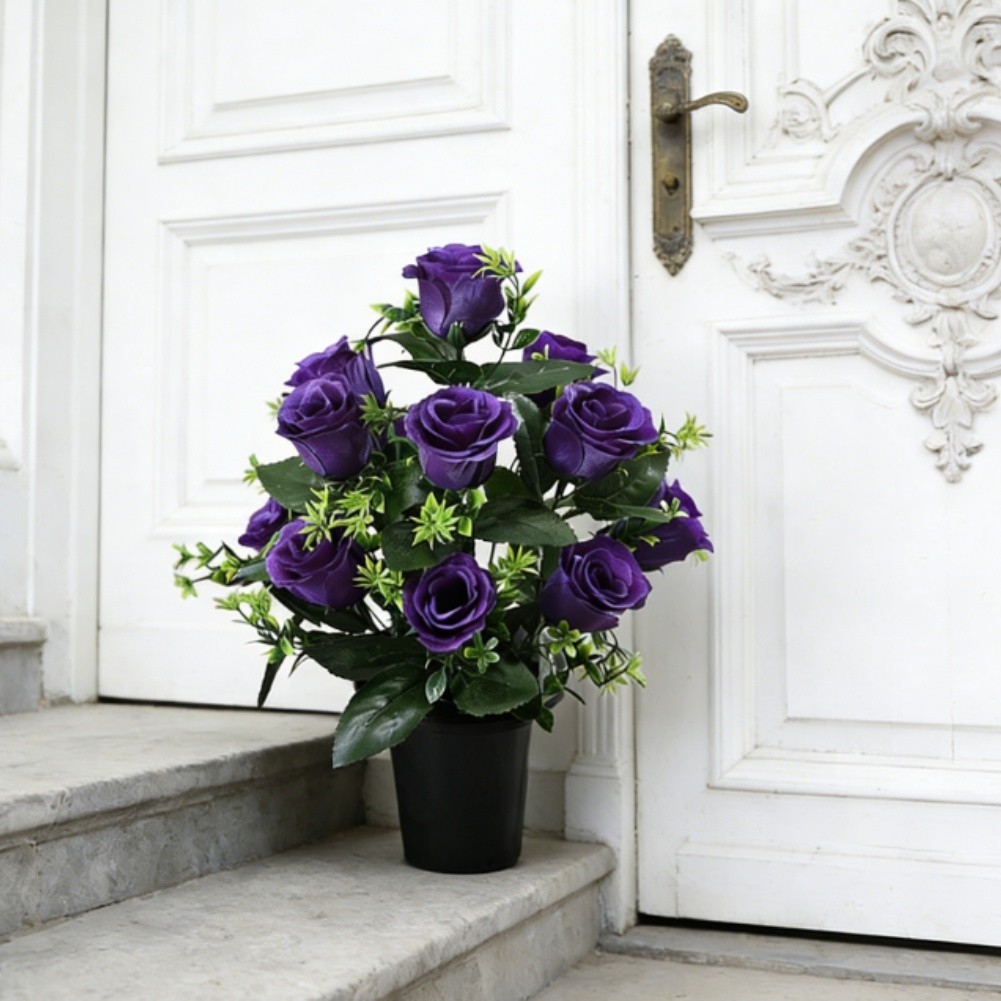 Indoor Use Only Artificial Roses with No Maintenance Required for Daily Display