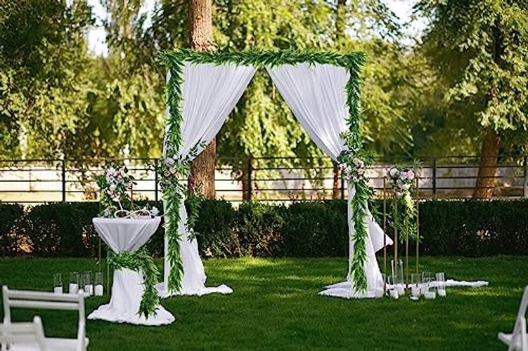 2Pcs 5.8Ft Artificial Boston Ferns Garland Fake Hanging Plant Green-fern2pcs