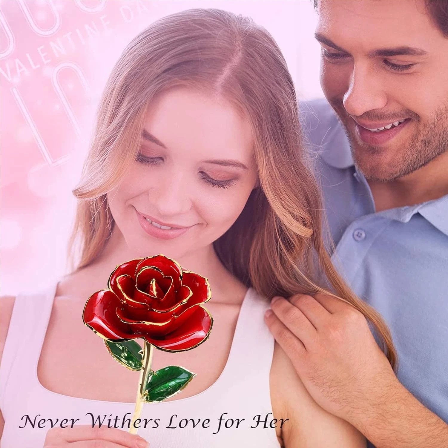 Luxurious 24k Gold Dipped Infinity Rose – Eternal Beauty for Every Occasion