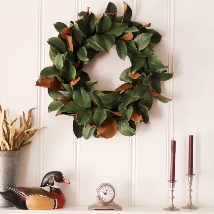 Fresh picked Magnolia Leaves – 25 CT. – Range approx size 5 in. – 10 in.