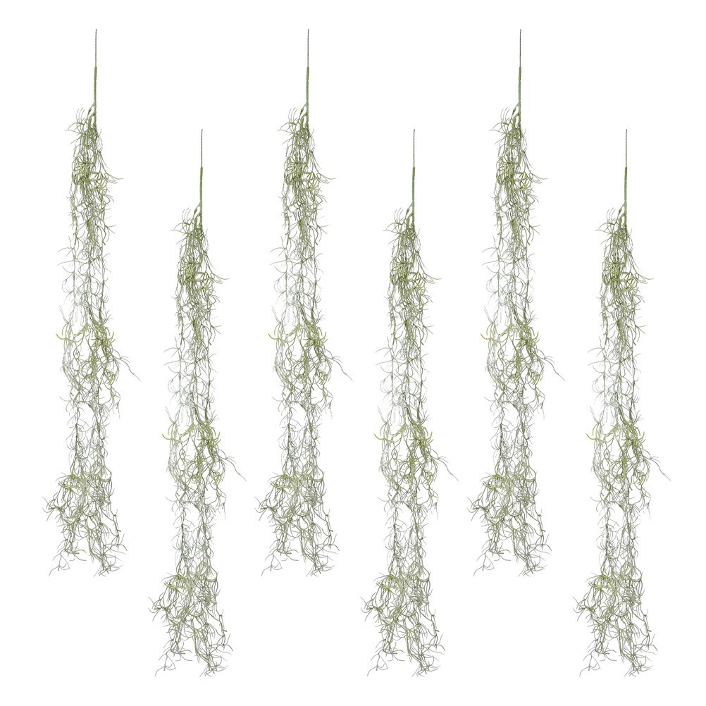 6 Pcs Artificial Vine Decoration Moss Wall Faux Living Hanging Garland