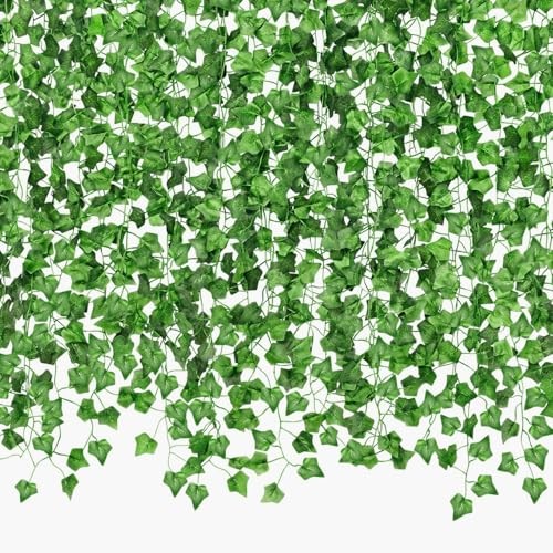 140 Pack 980Ft Artificial Ivy Garland,Ivy Garland Fake Vines UV 960Ft