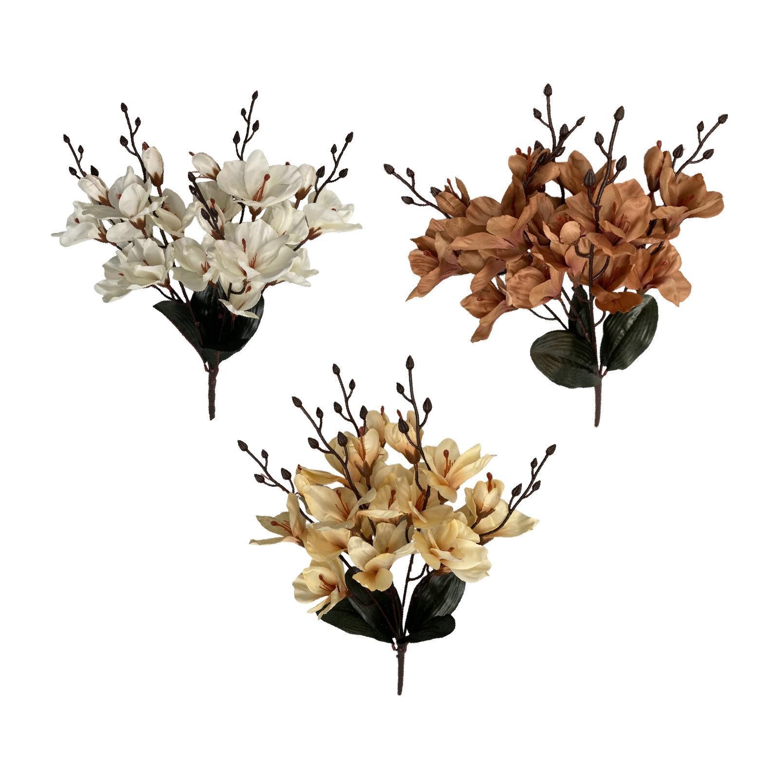 Artificial Magnolia Flowers Floral Arrangement for Dining Table Office Home