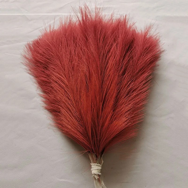 10-100PCS Artificial Pampas Grass Bouquet – Fluffy Boho Reed Stems for Wedding,