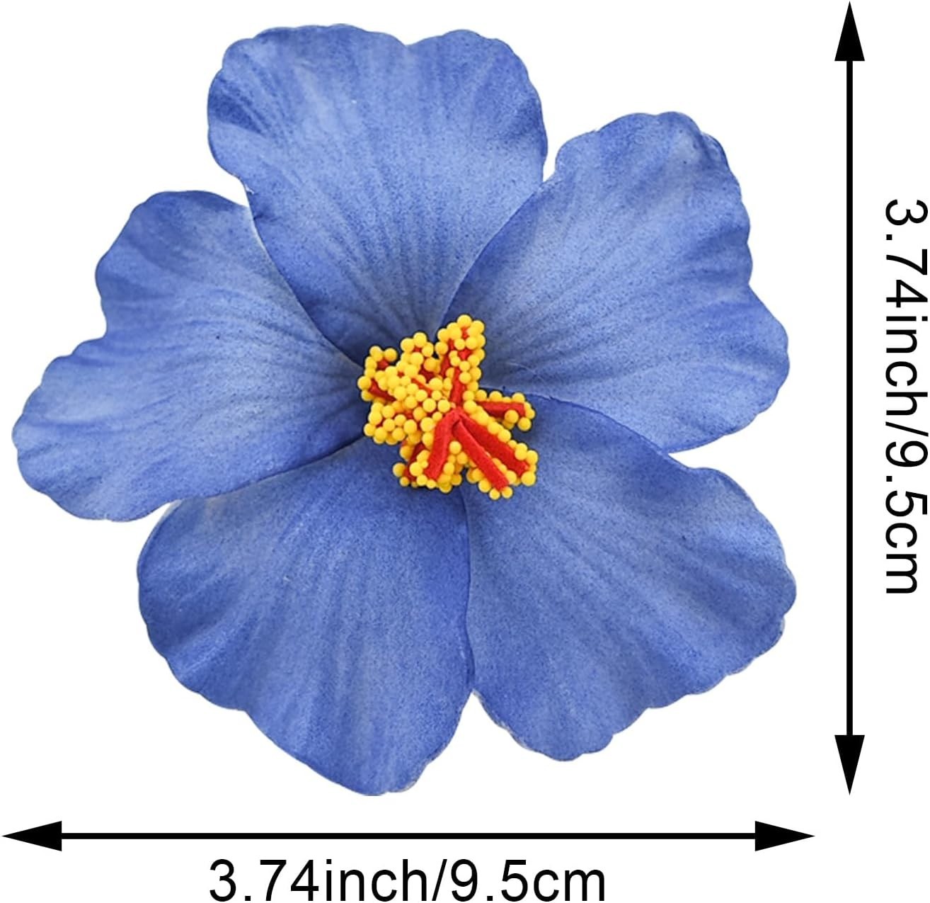 Hawaiian Luau Decor – 20 Blue Hibiscus Flowers