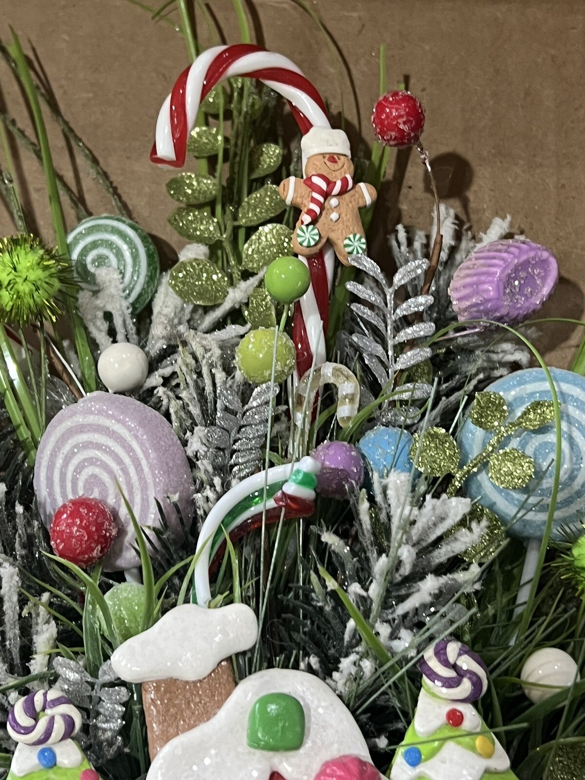 Gingerbread Holiday Christmas Wreath