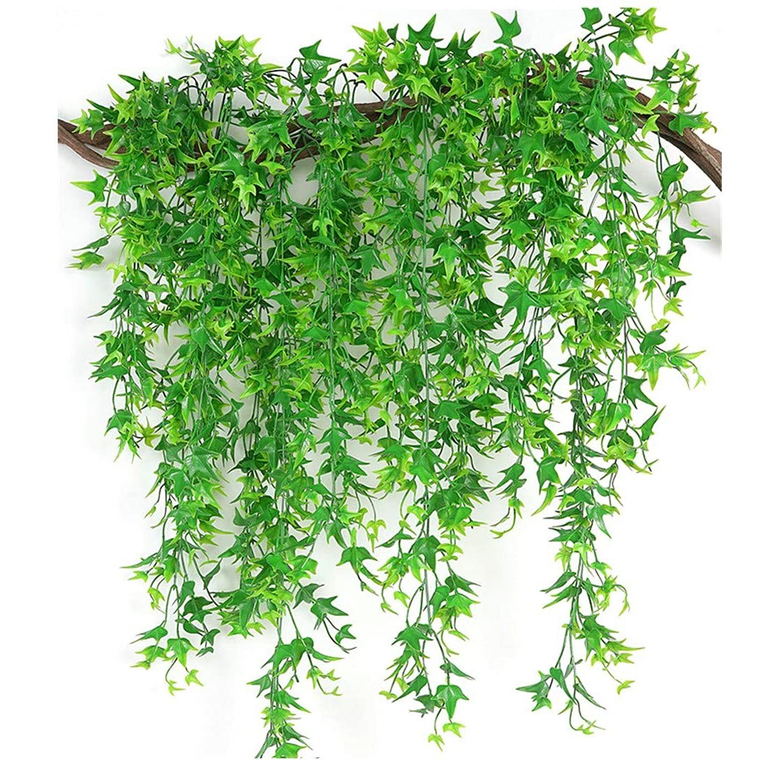 Fake Hanging Plants Decoration, Artificial Vine Ivy Sweet Potato Leaves Plast…