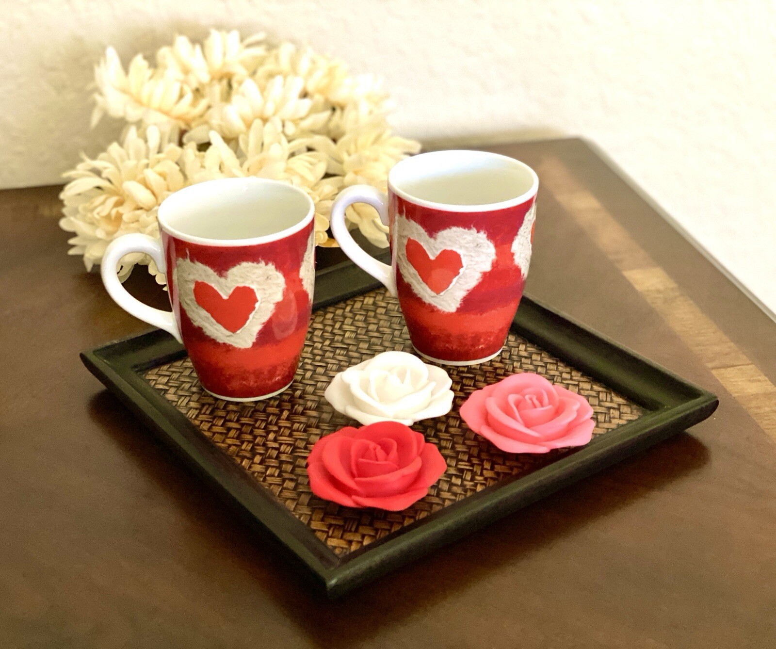 Roses Set of 3 – 3D Printed Forever Love Rose, Eternal Rose Faux Flower Gifts