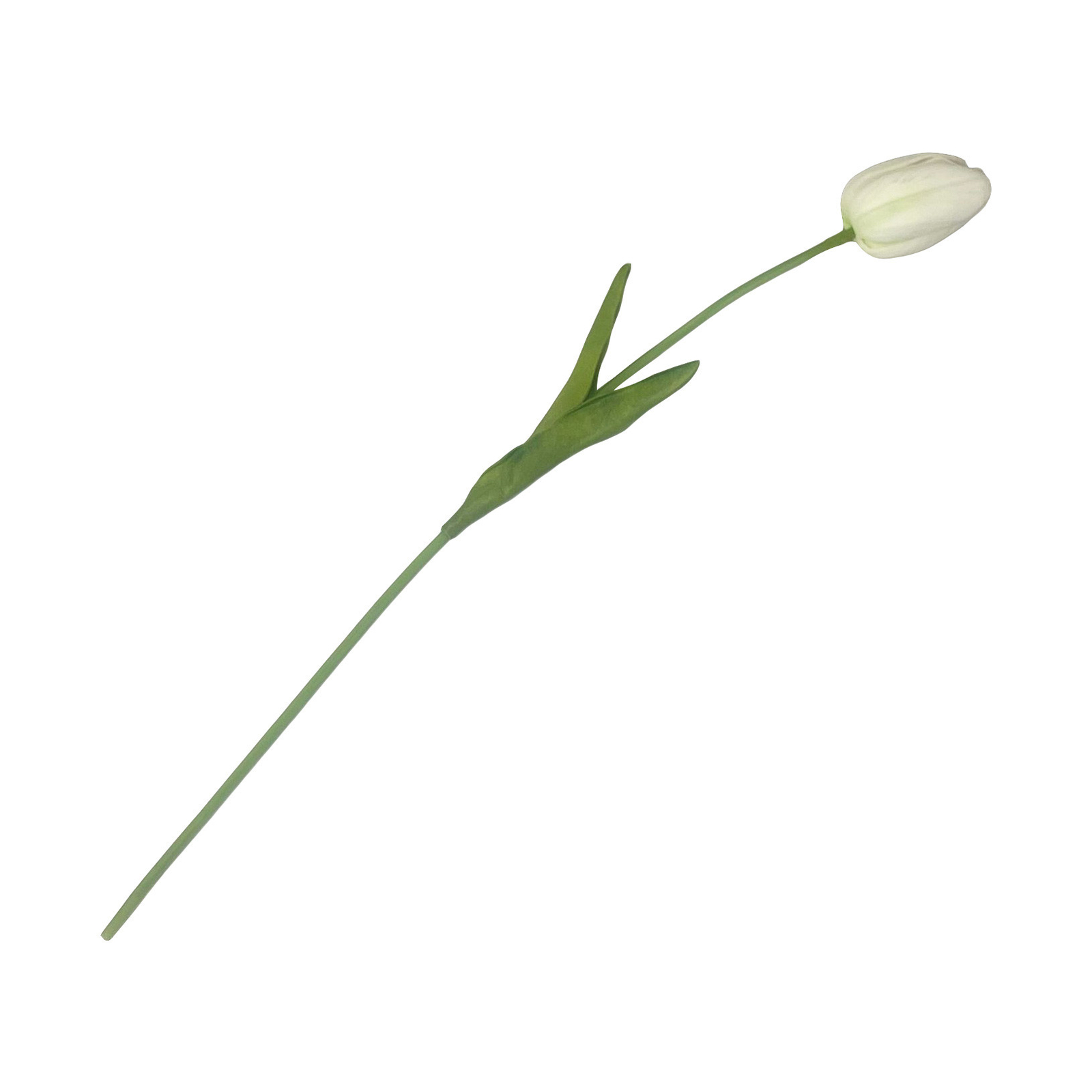18 Pc Artificial Foam 15″ Real Touch White Tulip Bundle Flower Silk Floral