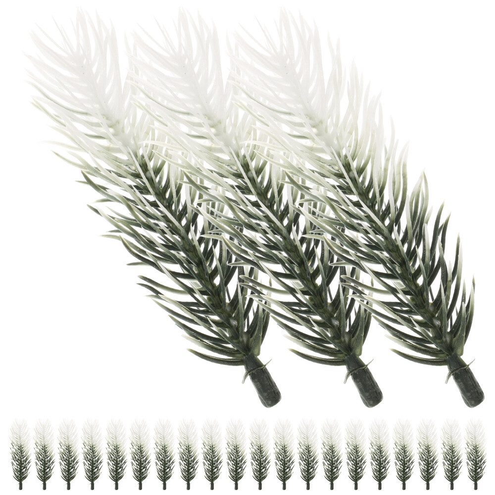 30PCS Artificial Green Pine Needles Branches Small Pine Twigs Stems for Decor