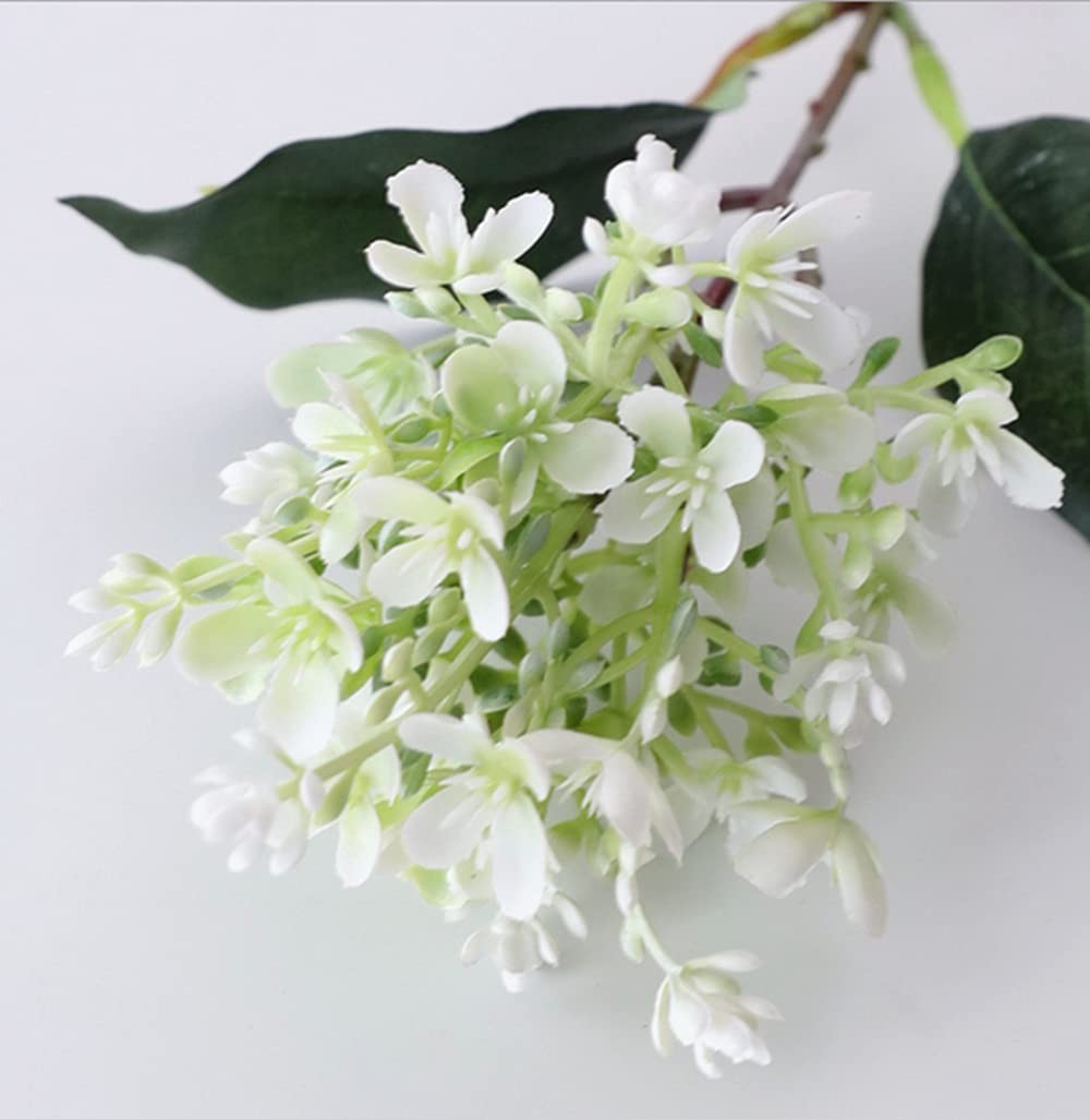 6 Bunches 15” Artificial Flower Winter Jasmine,Outdoor No Fade Artificial Flo…