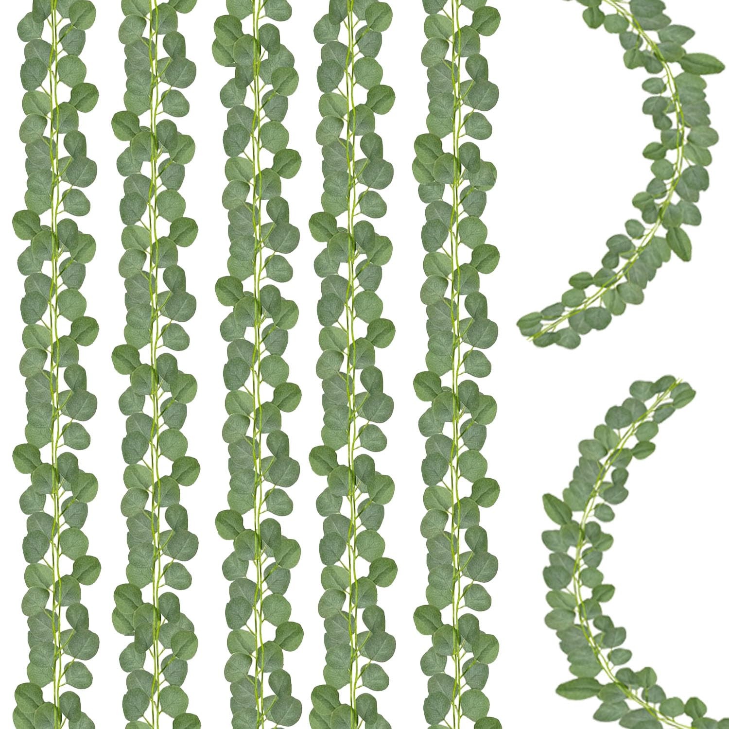 Artificial Eucalyptus Leaves Greenery Garland Wreath Vines for Wedding Party