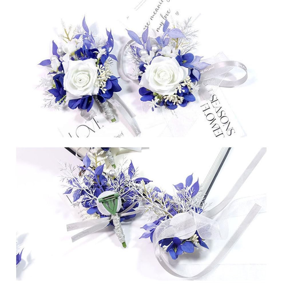 Wrist Corsage and Boutonniere Set for Prom Homecoming Wedding Party Celebrati…