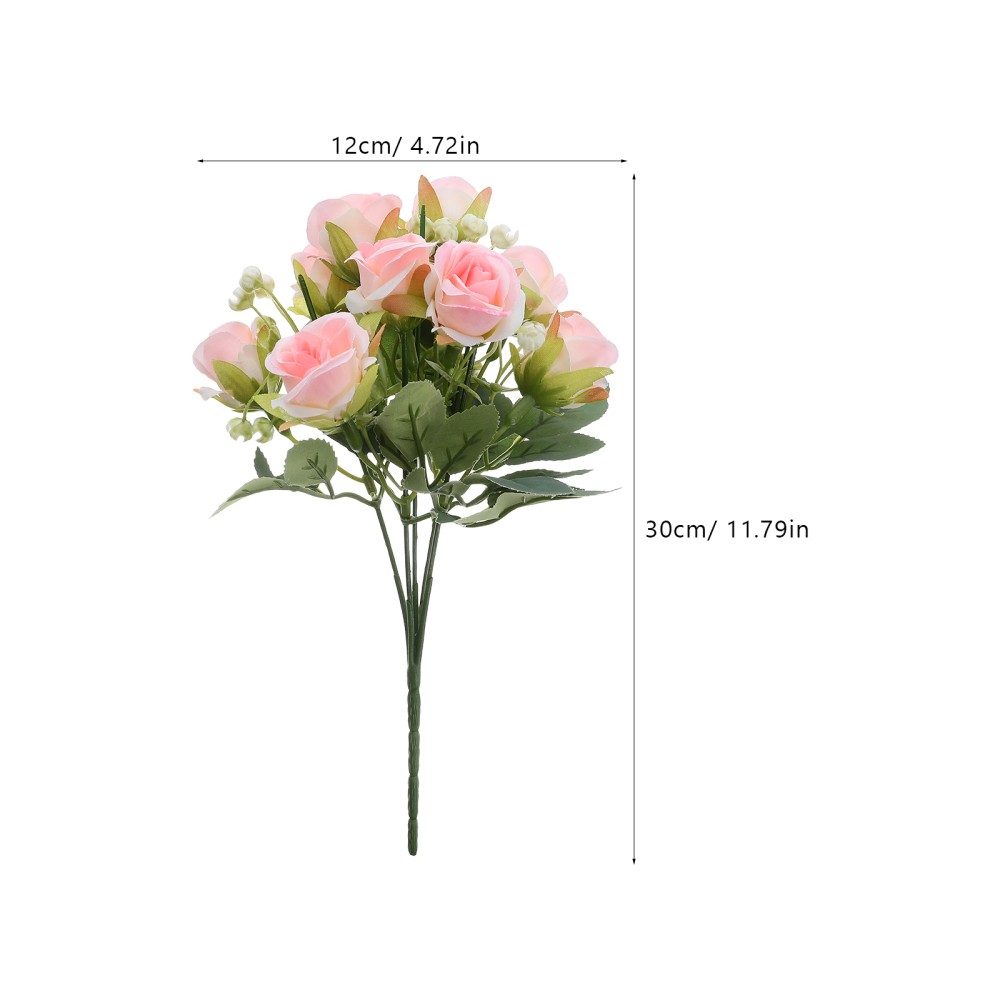 4 Pcs Flower Roses Bouquet Artifical Flowers Eternal Fake