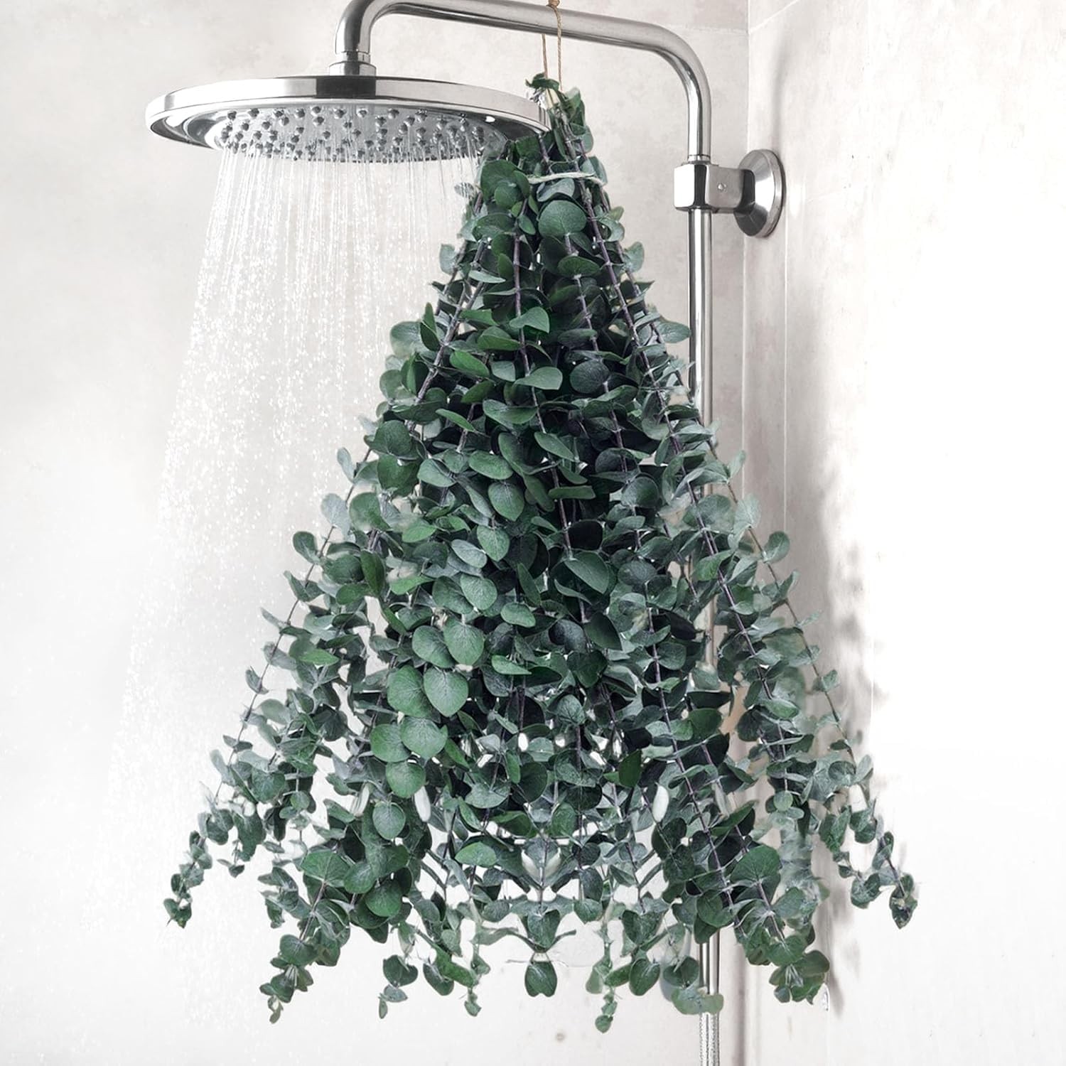 16PCS Real Dried Eucalyptus for Shower, 16″-17″ Natural Eucalyptus Stems Hang…