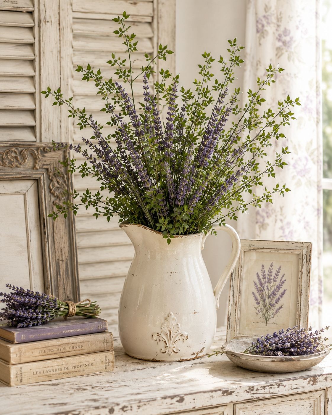 Faux Greenery Stems Set of 2 Artificial Leaf Branches Tall Faux Foliage Stems
