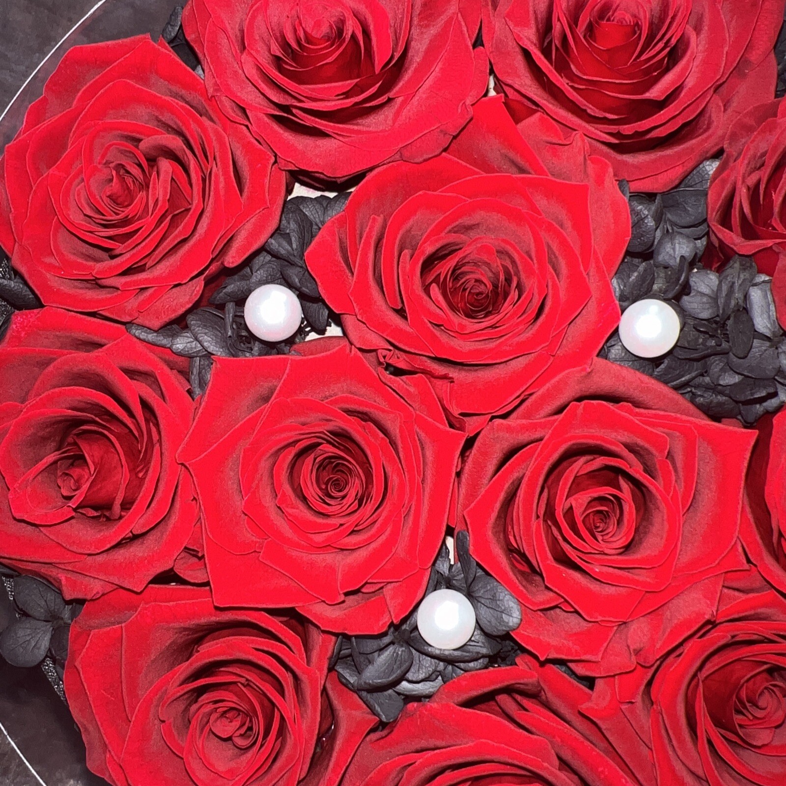 New Flowerscape Premium Forever Roses – 12 Long Lasting Real Red Roses in a Box