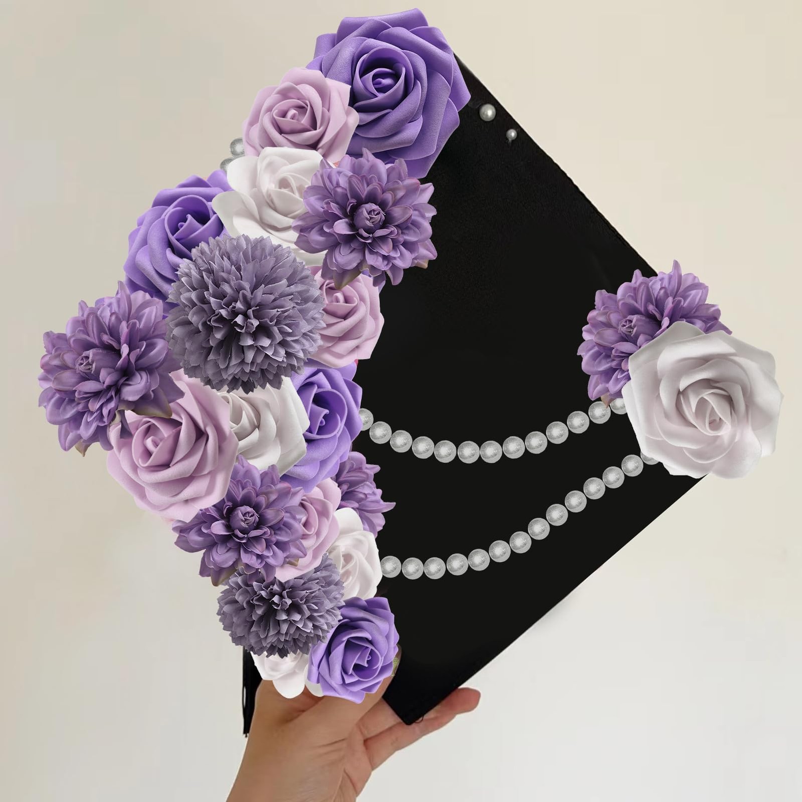 Artificial Flowers 3″ Rose Heads 8″ Stems Gradient Color for DIY Bouquets