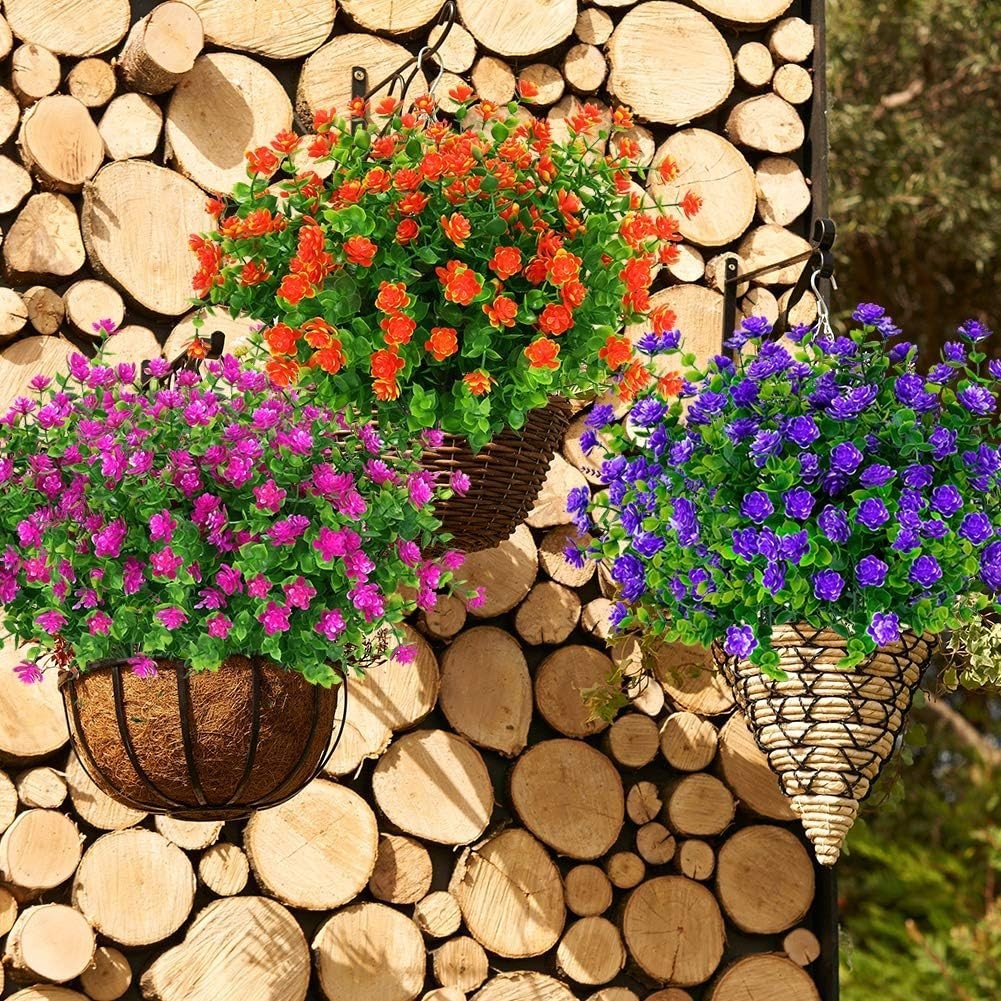 Versatile 6 Pack of Realistic Faux Flowers – Perfect for Home & Wedding Decor