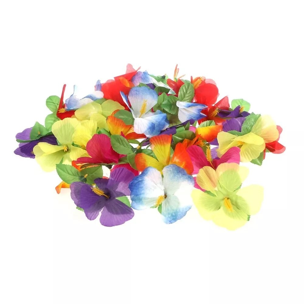 36 Pcs Fake Flower Tropical Party Decoration Supplies Artificial Flora Desktop