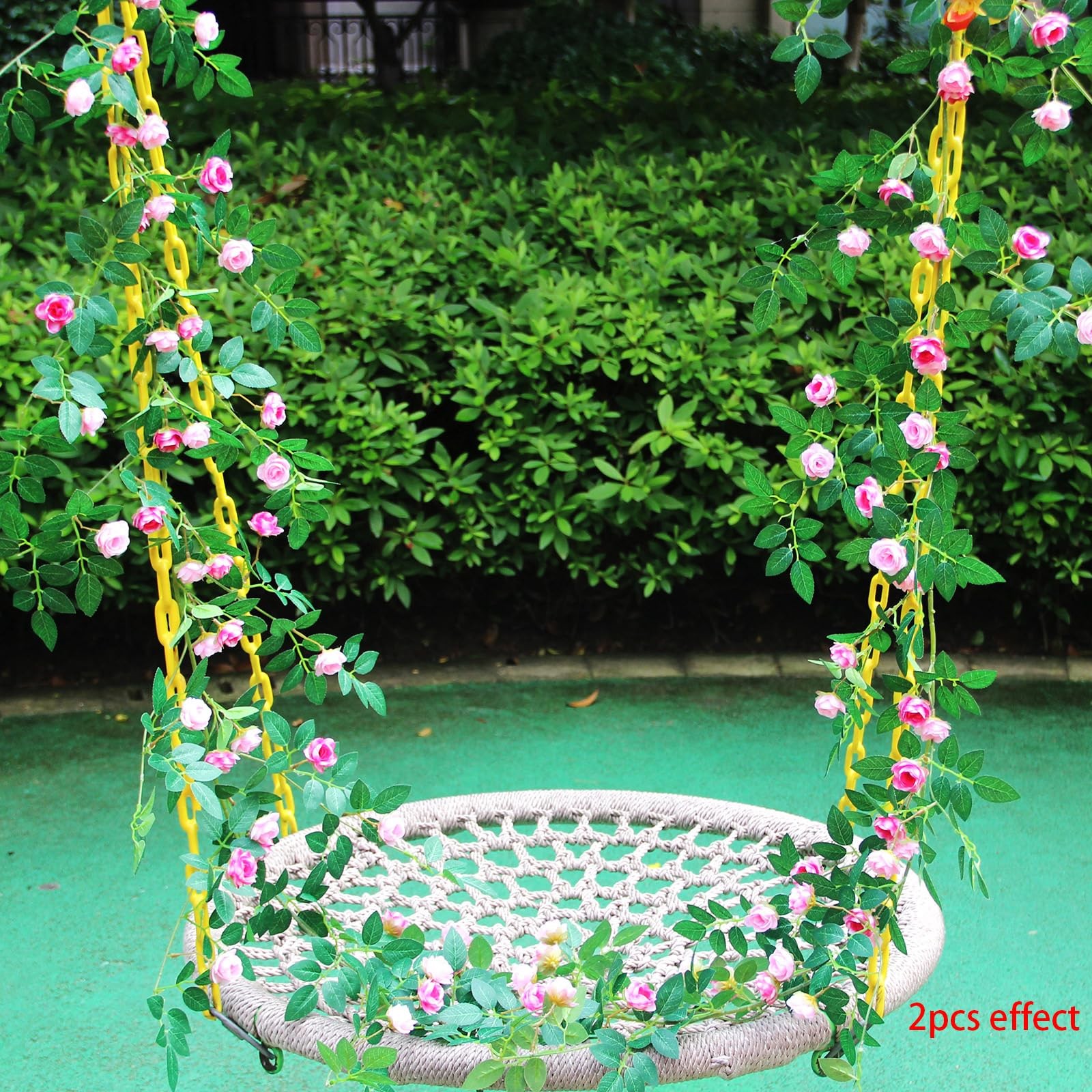 2PCS x 6FT Bendable Rose Vine Hanging Flower Garland Wildflower Floral Garlan…