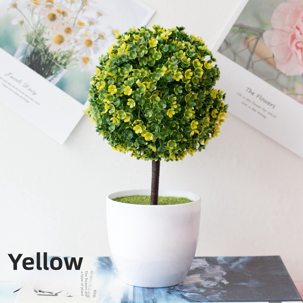 25cm Tall Sakura Snow Ball Plant for For MINIature Round Ball Home Styling