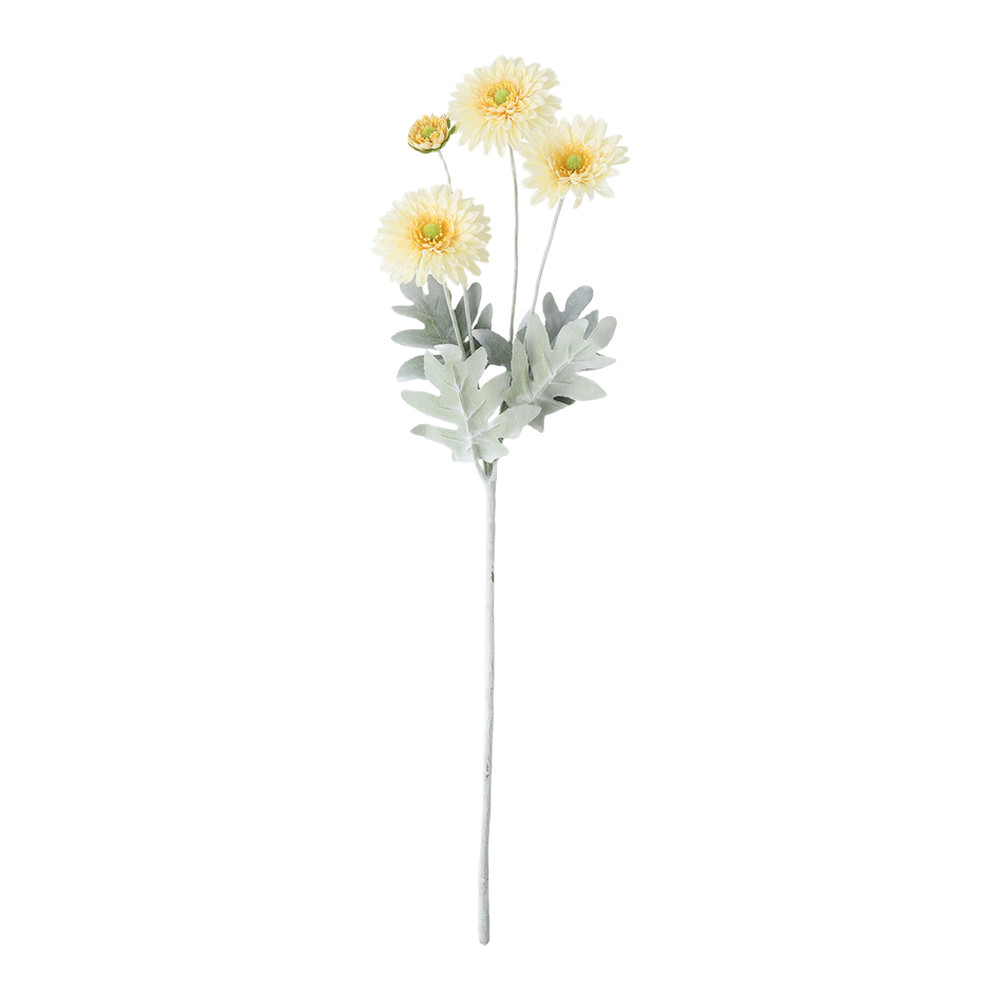 Realistic Pine Needle Chrysanthemum Artificial Flower for Wedding Home 22.83in