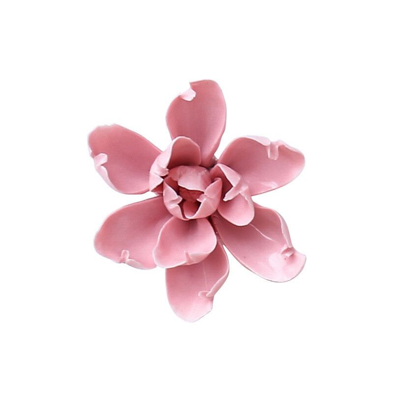 Porcelain Ceramic Flower 3D Orchid Rose Wall Decor Hangings Study Room Art Hang