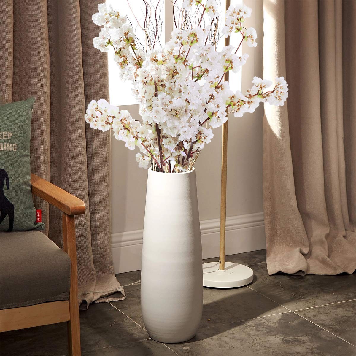 Sunm boutique Silk Cherry Blossom Branches, Artificial Cherry Blossom Tree Stems