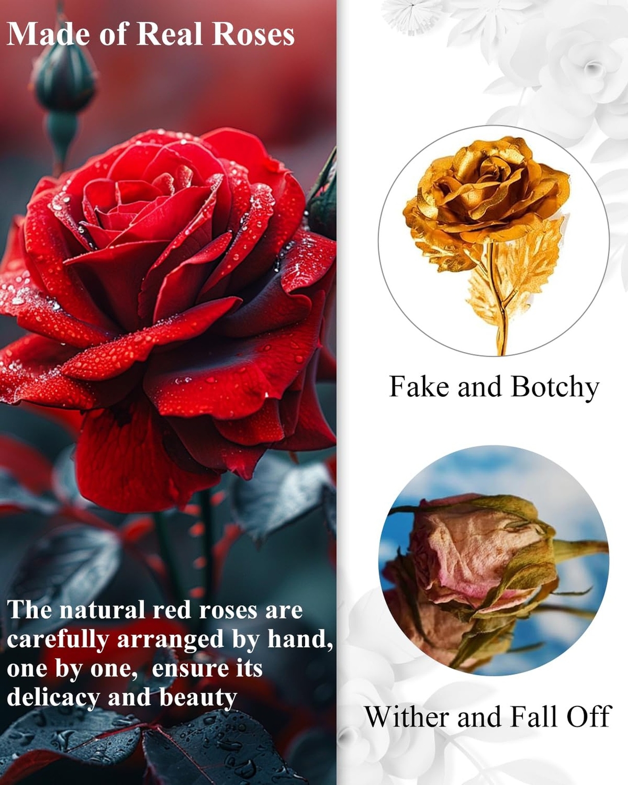 Changshunqi 16 Flowers Forever Preserved Roses in a Heart Box, Forever Flower…