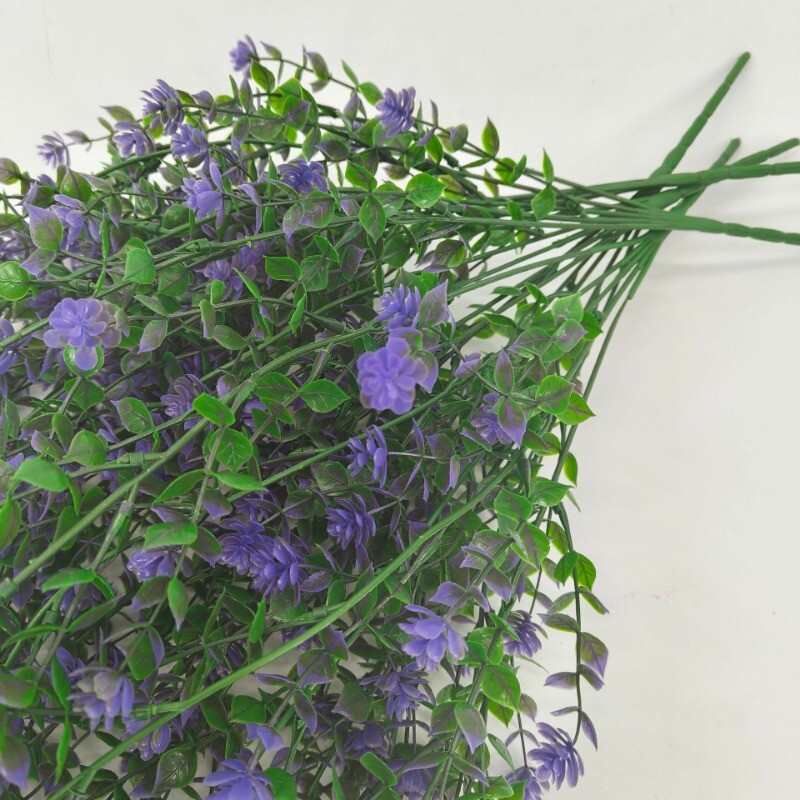4PCS DIY Simulation Plants Plastic Flower Rattan Wall Hanging Ceiling Home Decor