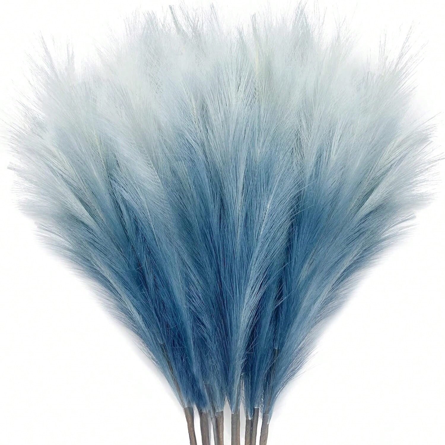 1pc Pink Artificial Pampas Grass Stem Silk Fluffy Flower Vase Filler Home Decor
