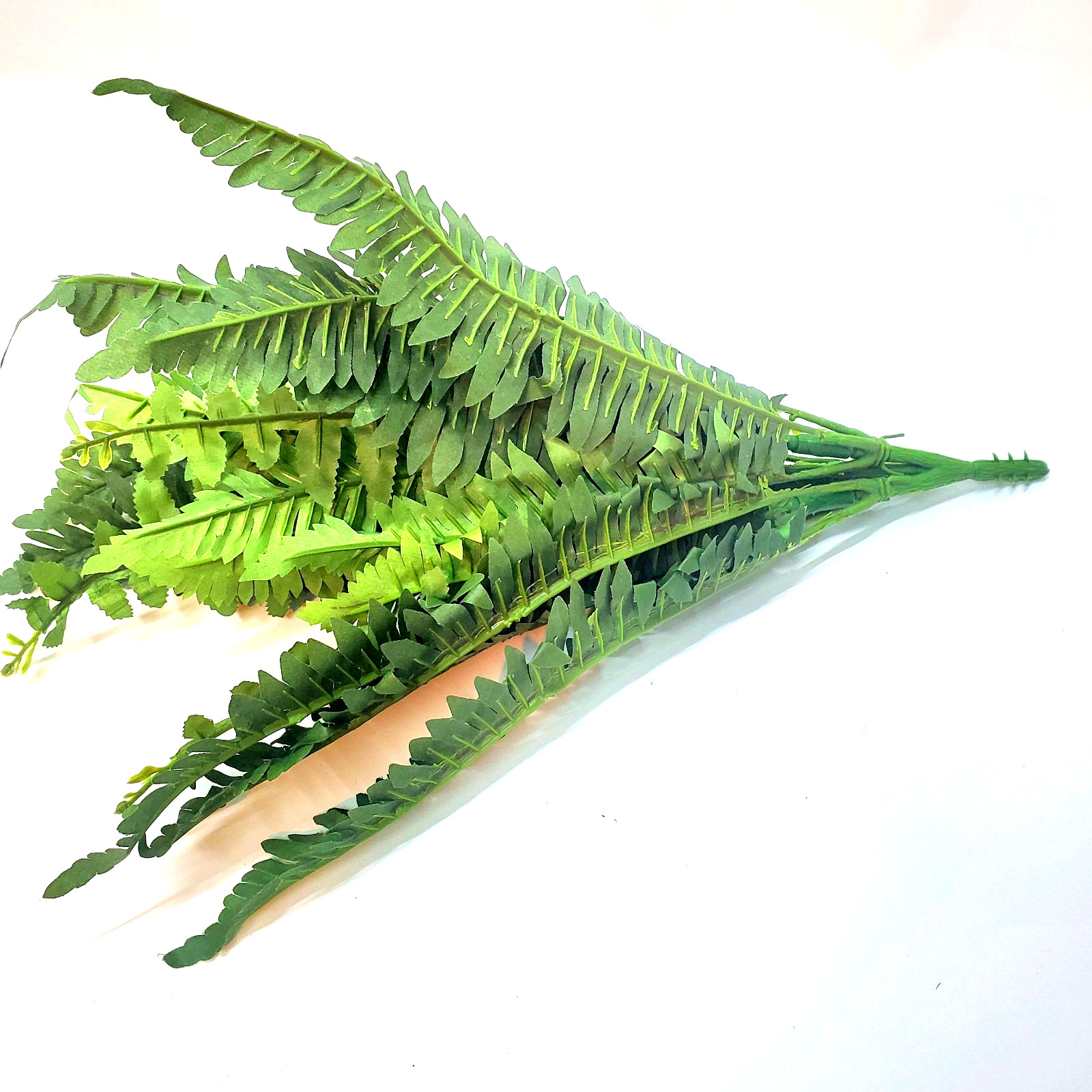 Four Sets of Artificial Silk Boston Fern Sprays – 17″ long