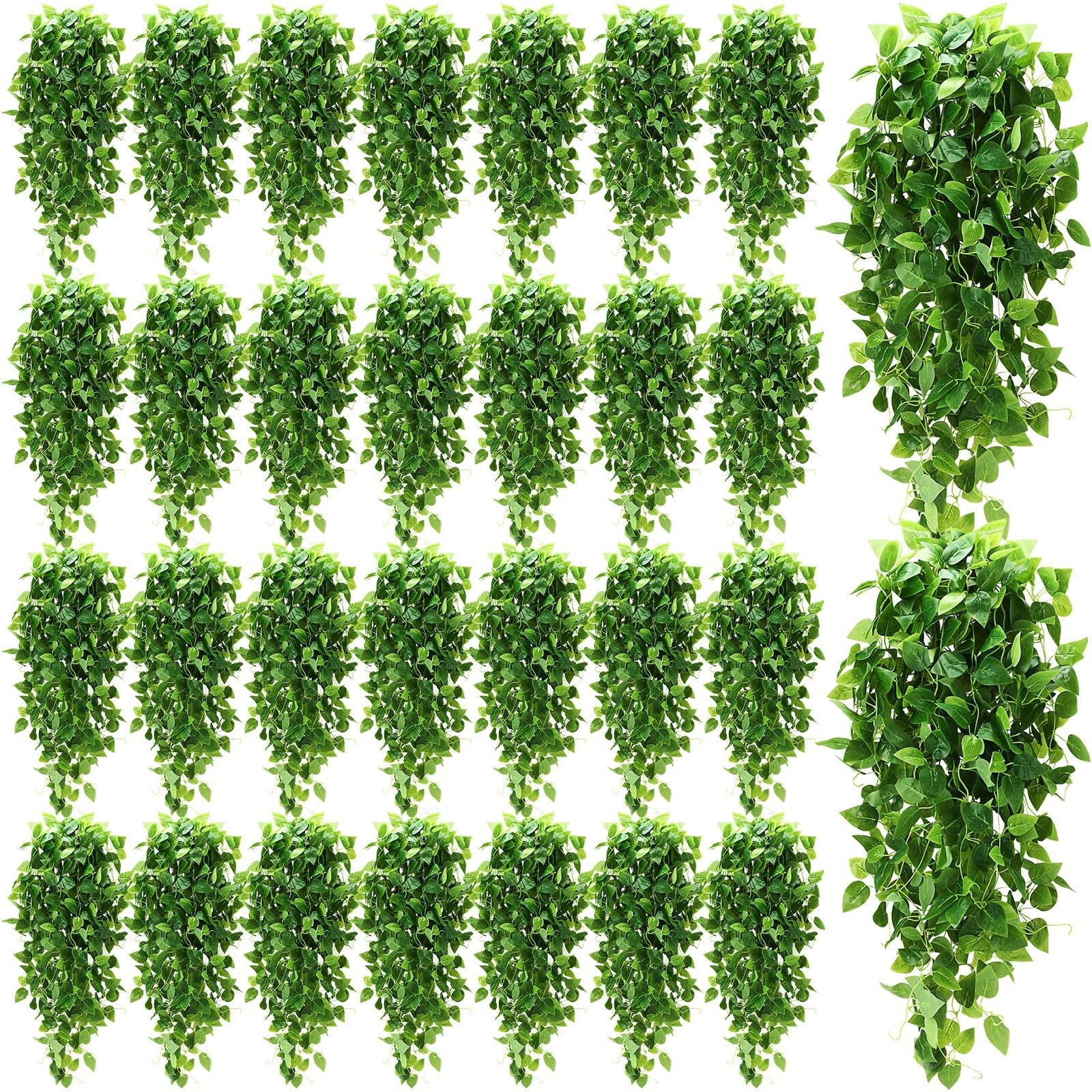 36 Pcs Artificial Hanging Plants 3.6FT Fake Hanging Plants for Living Room, F…